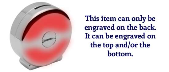 Image of engravable area on piece