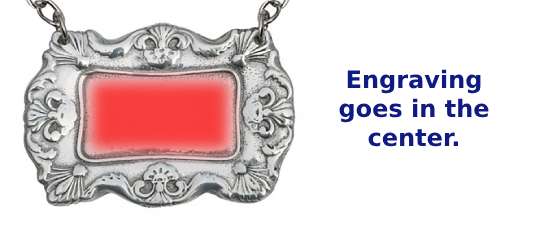 Image of engravable area on piece