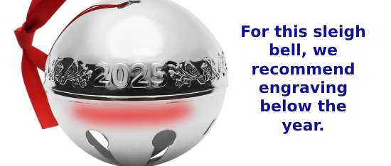 Image of engravable area on piece