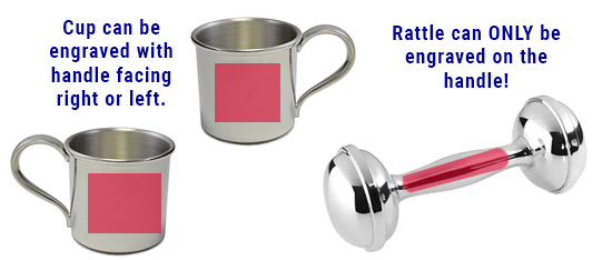 Image of engravable area on piece