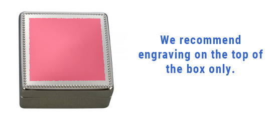 Image of engravable area on piece