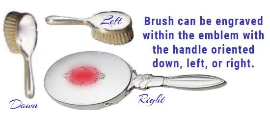 Image of engravable area on piece