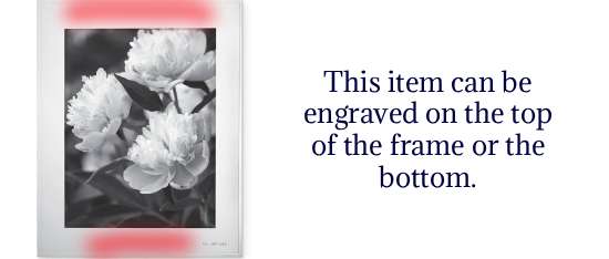 Image of engravable area on piece