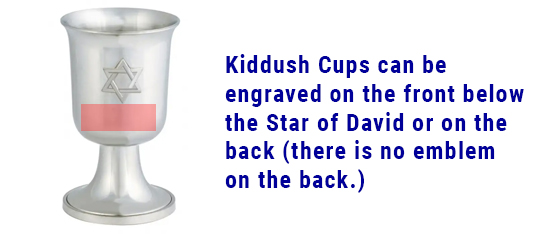 Image of engravable area on piece