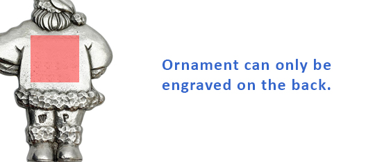 Image of engravable area on piece