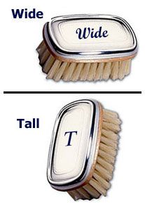 Engraving sample on Boys brush and comb set