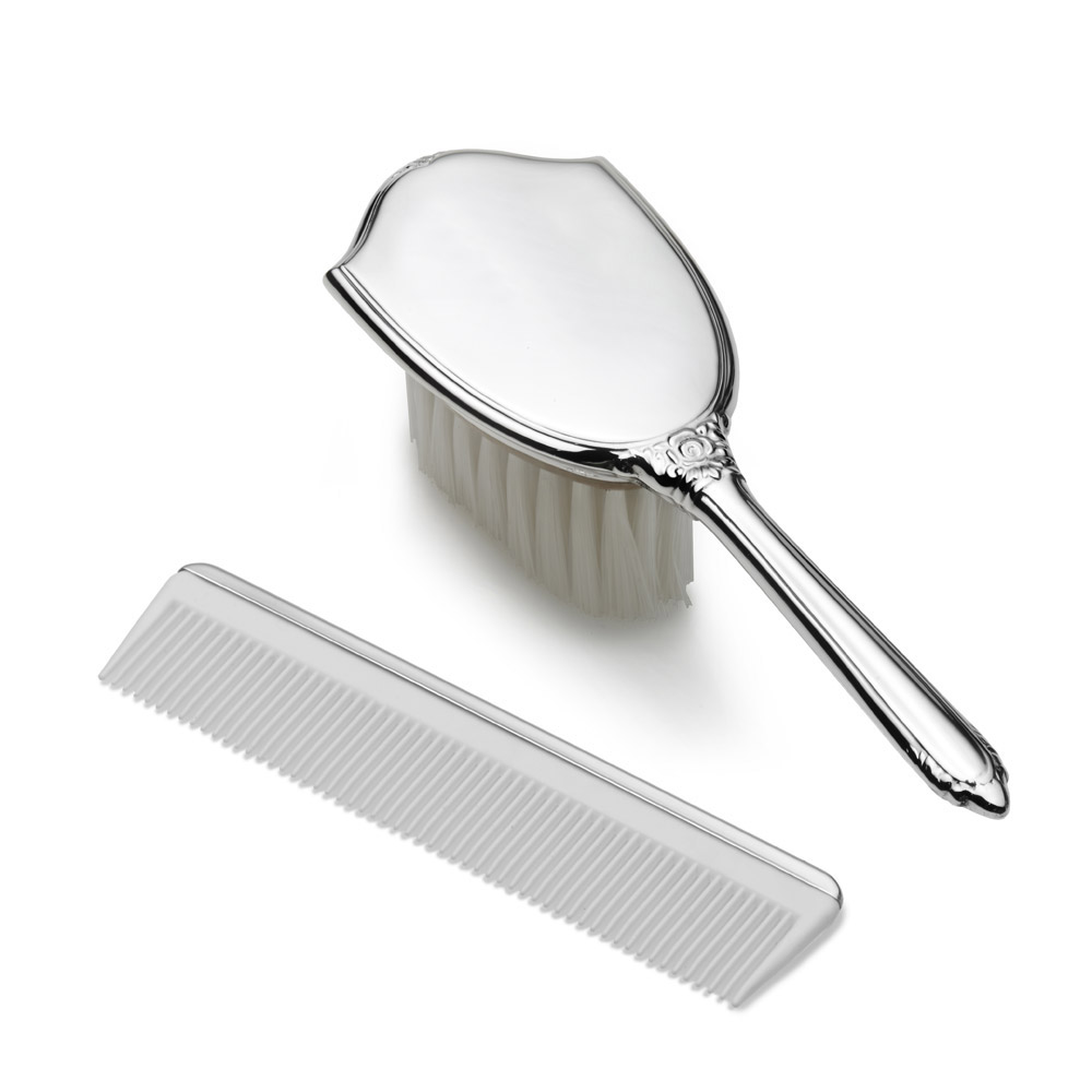 Classic Plain Brush and Comb Set