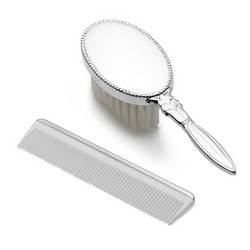 Sterling Silver Brush And Comb Sets For Girls And Boys At Discount