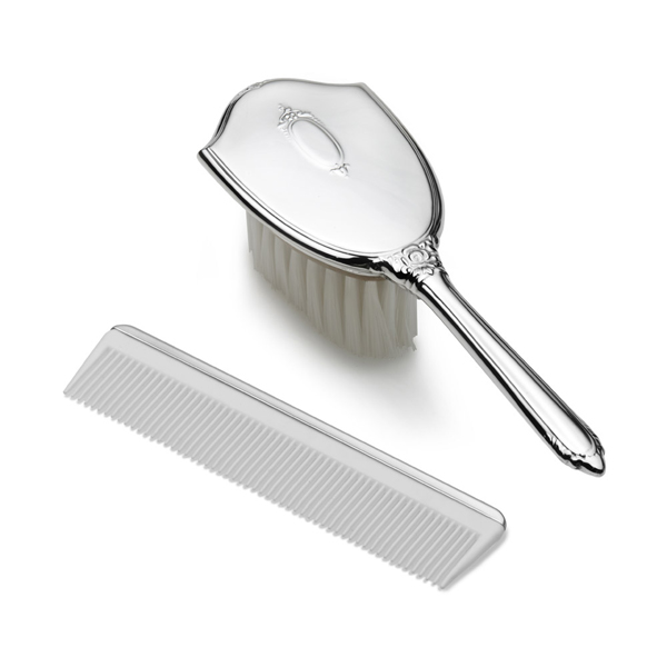Classic Girls Brush & Comb Set with Shield Design