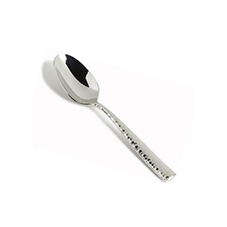 Lucca Faceted Espresso Spoon, Not Stamped