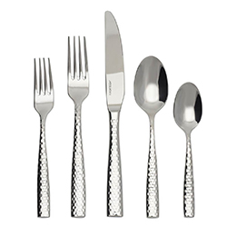 A photo of Fortessa Lucca Faceted 5pc Place Setting, No Stamp