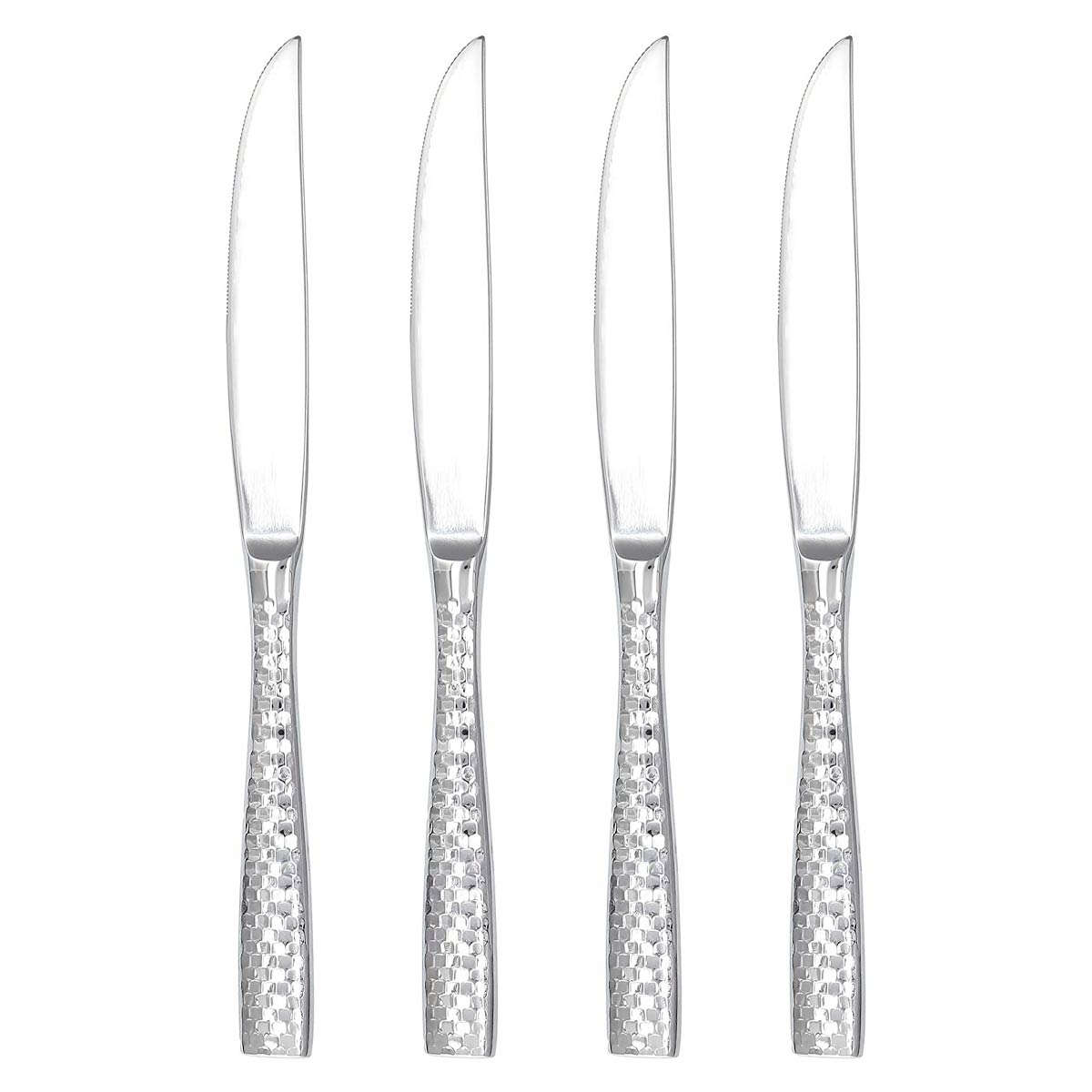 Fortessa Lucca Faceted Steak Knife, Set of 4