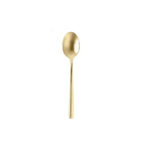Arezzo Brushed Gold Espresso Spoon