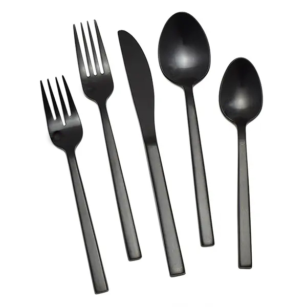 Arezzo Brushed Black 5pc Place Setting