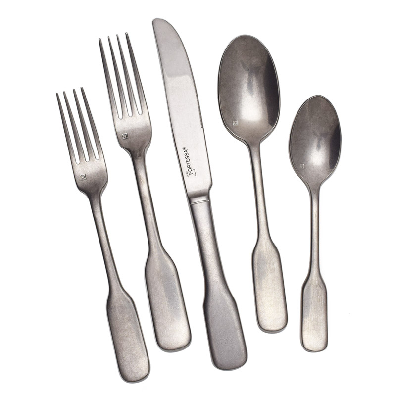 Ashton Tumbled 5pc Place Setting