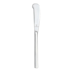 Arezzo Brushed Butter Knife, Solid Handle, 7.2"