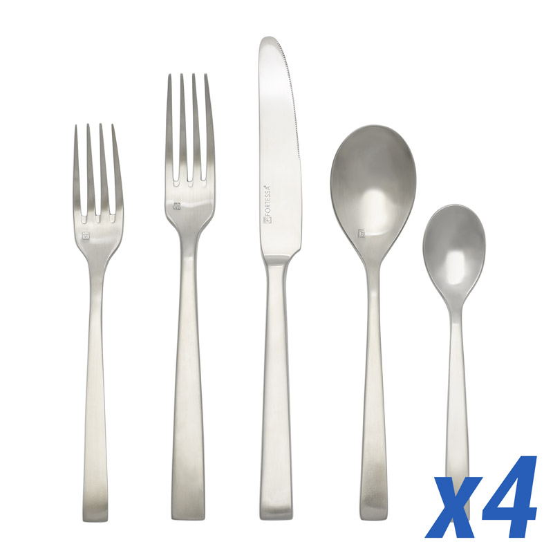 Spada Brushed 20pc Service for 4, No Stamp