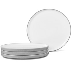Colortex Stone Grey Dinner Plate Set of 4, Stax