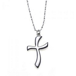 A photo of Sterling Cross Pendant Necklace
