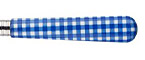 Sabre Gingham Lapis Blue Stainless Flatware