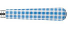Sabre Gingham Light Blue Stainless Flatware