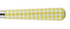 Sabre Gingham Yellow Stainless Flatware