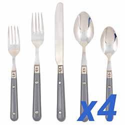 Le Prix Gray 20pc Service for 4