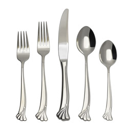 A photo of 5pc Place Setting, Solid Handle