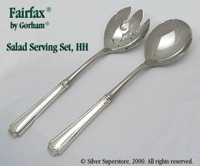 Fairfax by Durgin-Gorham Sterling Silver Salad Serving Spoon 9/"