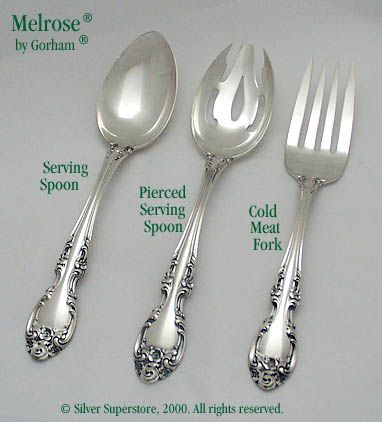 Vintage Plata esterlina cuchara de té de Gorham Melrose 