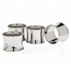 A photo of Round Beaded Napkin Rings, Set of 4