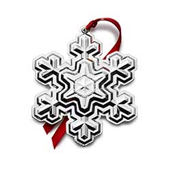Details about   Gorham Millenium Crystal Snowflake Ornament NIB 