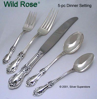 Wild Rose 5pc Dinner Setting, Oval Soup