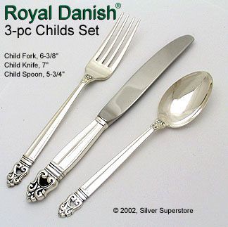 Royal Danish 3 Piece Child Set International silversuperstore