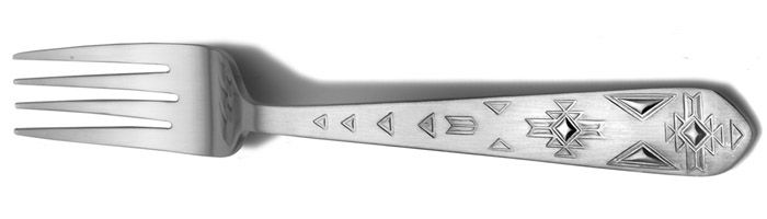 thumbnail interactive-video image 1 of Towle Everyday Pueblo 20-Piece Stainless Steel Flatware Set - Service For 4, Southwestern Style 1 of 2