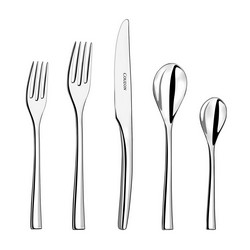 A photo of Steel 5pc Place Setting