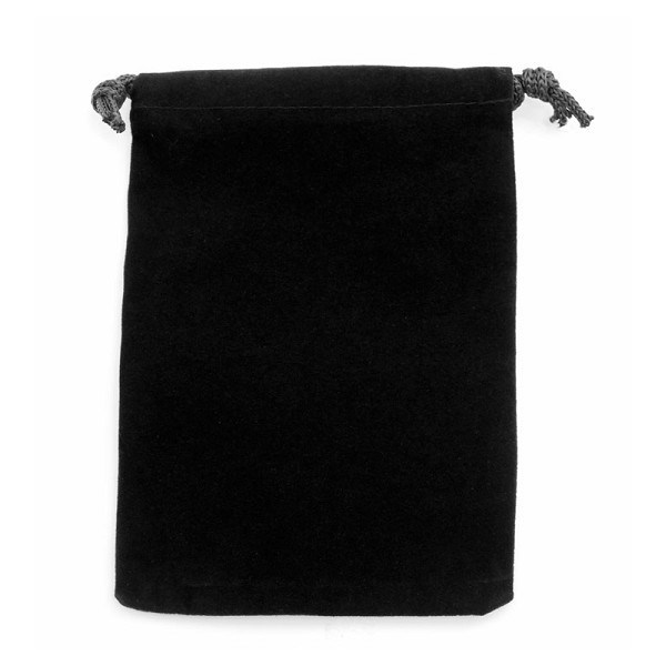 Anti-Tarnish Black Drawstring Velvet Pouch 4x5