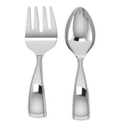 2pc Beaded Loop Spoon and Fork Set