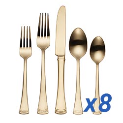 A photo of Portola Gold 40pc Service for 8