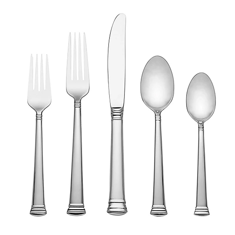Eternal Frosted 5 piece Place Setting