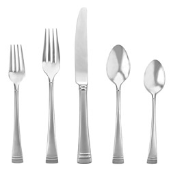 A photo of Federal Platinum Frost 5pc Place Setting