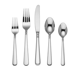 A photo of Pearl Platinum 5pc Place Setting Lenox
