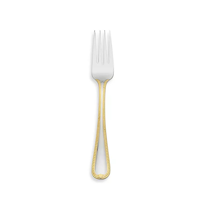 Vintage Jewel Gold Salad Fork