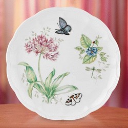 Dinner Plate, Blue Butterfly