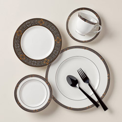 A photo of Vintage Jewel 5 Piece Place Setting