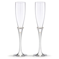A photo of Devotion Toasting Flutes (set of 2)