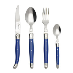 A photo of Blue 4pc Place Setting