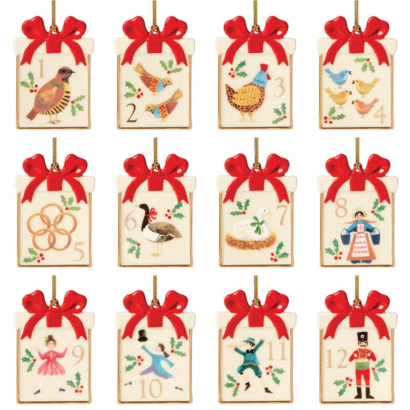 Lenox Twelve Days of Christmas Collection of Ornaments