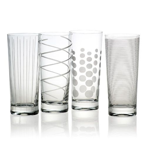 Set of 4 MIKASA Crystal Etched Martini Glasses 7 3/8 Made in France 10 oz for  sale online