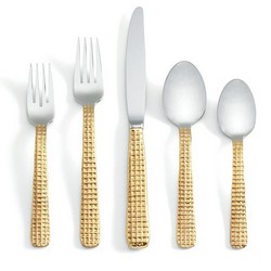 A photo of Manhattan Gold 5pc Place Setting